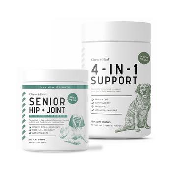 商品Chew + Heal | MaxProtect Senior Hip + Joint Support, Dog Supplement & Multivitamin - 240 Delicious Total Chews,商家Macy's,价格¥287图片