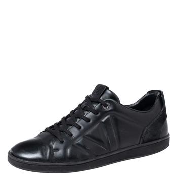 lv低帮鞋, [二手商品] Louis Vuitton | Louis Vuitton Black Leather and Suede Fuselage Low-Top Sneakers Size 42商品图片 8.9折, 满1件减$100, 满减