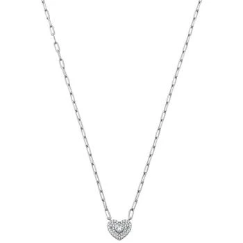 Michael Kors | Sterling Silver Pave Heart Necklace 