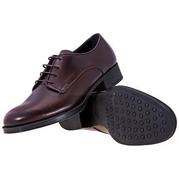 Tod's | Ladies Derby Lace Up Shoes in Bordeaux 2.7折