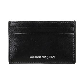 亚历山大·王鞋子, Alexander McQueen | ALEXANDER MCQUEEN 亚历山大·麦昆 男士黑色皮质卡夹 602144-1XI0Y-1000商品图片 独家减免邮费