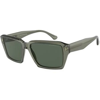 Emporio Armani | Emporio Armani Men's Sunglasses - Shiny Transparent Green Plastic Frame | 4186 536271 4.2折×额外9折x额外9折, 额外九折