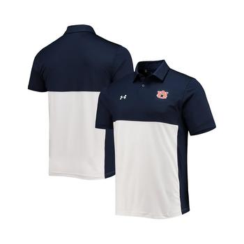 推荐Men's Navy, White Auburn Tigers 2022 Blocked Coaches Performance Polo Shirt商品