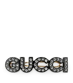 Gucci | Embellished Logo Hair Clip商品图片,独家减免邮费