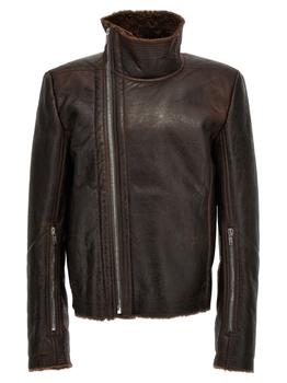 商品Rick Owens | Rick Owens Bauhaus Zip Detailed Leather Jacket,商家Cettire,价格¥19835图片