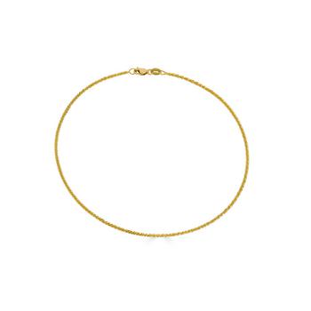 商品Macy's | Sparkle Chain Ankle Bracelet, 10" (1-1/2mm) in 14k Yellow Gold or 14k White Gold.,商家Macy's,价格¥3006图片
