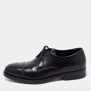 [二手商品] Salvatore Ferragamo | Salvatore Ferragamo Black Leather Oxfords Size 39商品图片,