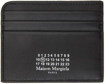 MAISON MARGIELA | Black Leather Card Holder商品图片,额外8.5折, 独家减免邮费, 额外八五折