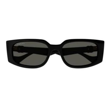 Gucci | Gucci Eyewear Rectangular Frame Sunglases 7.6折, 独家减免邮费