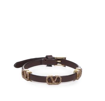 商品Valentino | Valentino Garavani VLogo Crystal Embellished Bracelet,商家Cettire,价格¥2088图片