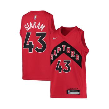 推荐Boys Youth Pascal Siakam Red Toronto Raptors 2021/22 Diamond Swingman Jersey - Icon Edition商品