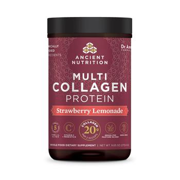 商品Ancient Nutrition | Multi Collagen Protein | Strawberry Lemonade 24 Serving,商家Ancient Nutrition,价格¥171图片
