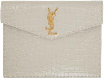 ysl小粉条北京, Yves Saint Laurent | Off-White Croc Small Uptown Envelope Pouch商品图片 
