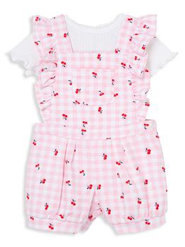 Little Me | Baby's Cherry Knit Romper & T-Shirt Set商品图片,3.8折