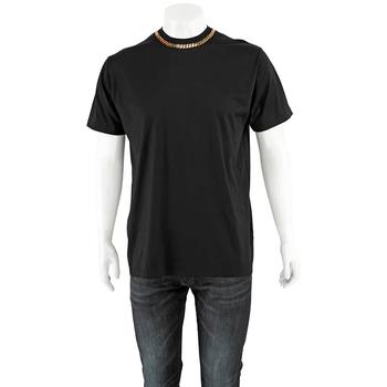 Burberry | Burberry Mens Black Chain Detail T-shirt, Size XX-Small商品图片,6.9折