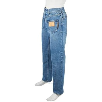 推荐Burberry Men's Vintage Blue  Relaxfit Reconstructed Washed Denim Jeans, Waist Size 28"商品