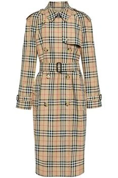 Burberry | check trench coat,商家Coltorti Boutique,价格¥9723