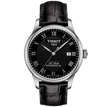 Tissot | Men's Swiss Automatic T-Classic Le Locle Powermatic 80 Black Leather Strap Watch 39.3mm商品图片,