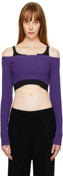 Lisa Yang | Purple Gina Sweater商品图片,额外8.5折, 独家减免邮费, 额外八五折