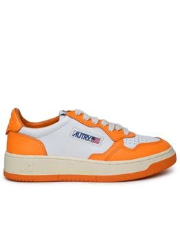 Autry | medalist Orange Leather Sneakers 