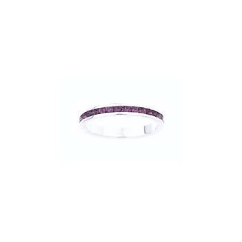 Macy's | Crystal Birthstone Stackable Ring in Sterling Silver,商家Macy's,价格¥155