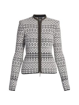 Giorgio Armani | Jacquard Knit Zip Jacket商品图片,