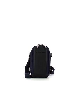 商品PIQUADRO | Blue Ecycled Fabric Brief 2 Crossbody Bag,商家Forzieri,价格¥568图片