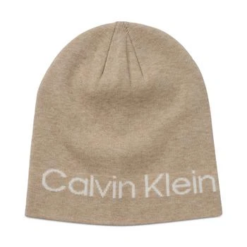 Calvin Klein | Women's Slouchy Logo Jacquard Beanie 5.6折, 独家减免邮费
