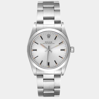 劳力士女表价格, [二手商品] Rolex | Rolex Silver Stainless Steel Oyster Perpetual 67480 Automatic Women's Wristwatch 31 mm商品图片 