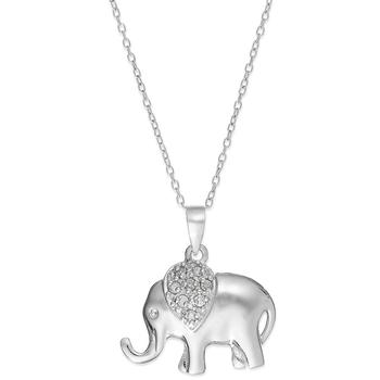商品Macy's | 大象钻石与银饰项链 (钻石总重1/10克拉),商家Macy's,价格¥305图片