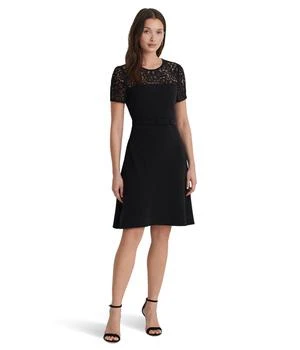 推荐Lace-Trim Georgette Cocktail Dress商品