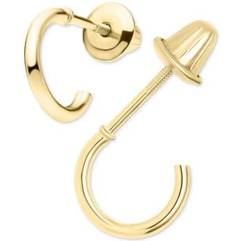Macy's | Children's Polished Extra Small Hoop Earrings in 14k Gold, 3/8",商家Macy's,价格¥2603