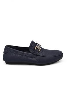 Salvatore Ferragamo | Men Shoes   Salvatore Ferragamo Gancini Loafers In Blue Leather商品图片,9折