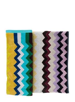 商品Missoni | Missoni Home Two-Piece Zig Zag-Patterned Bath Towel,商家Cettire,价格¥640图片