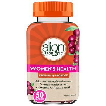 商品Women's Health Prebiotic + Probiotic Supplement Gummies Cranberry图片