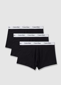 更多ck内裤男, Calvin Klein | Calvin Klein Mens Underwear 3 Pack Low Rise Trunks In Black商品图片 