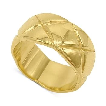 ADORNIA | Gold-Tone Water-Resistant Cushion Band Ring 独家减免邮费