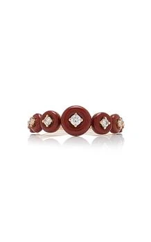 Fernando Jorge | Fernando Jorge - The Jasper 18K Rose Gold and Diamond Ring - Red - US 7 - Moda Operandi - Gifts For Her,商家Fashion US,价格¥33790