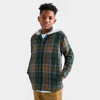推荐Kids' Vans Lopes Hooded Flannel Shirt商品