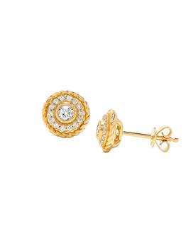 商品14K Yellow Gold & 0.27 TCW Diamond Stud Earrings,商家Saks OFF 5TH,价格¥5817图片