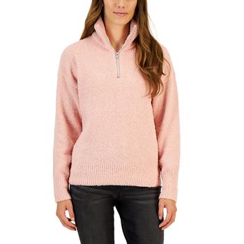 推荐Women's  Mock-Neck Quarter-Zip Cozy Sweater, Created for Macy's商品