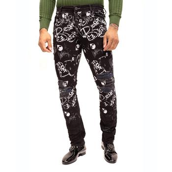 RON TOMSON, RON TOMSON | Men's Modern Straight Scribble Denim Jeans商品图片 