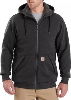 推荐Carhartt Men's Rain Defender Rockland Sherpa-Lined Hooded Sweatshirt商品