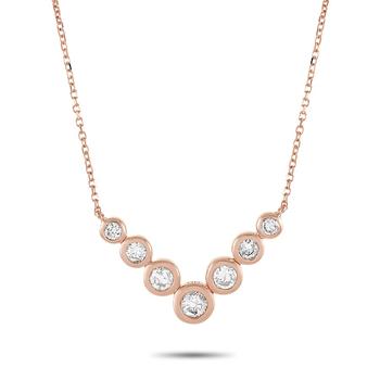商品14K Rose Gold 0.50 ct Diamond Pendant Necklace图片