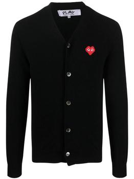 推荐Comme Des Garçons Play Mens Black Cardigan商品