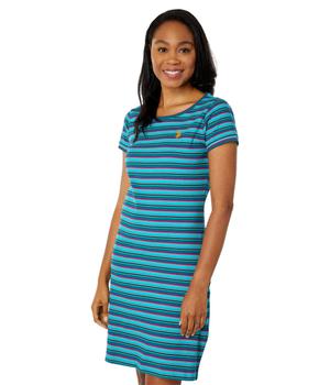 U.S. POLO ASSN. | USPA Rib Stripe Dress商品图片,4.1折