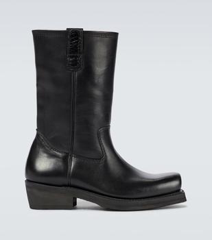 推荐Square-toe leather boots商品