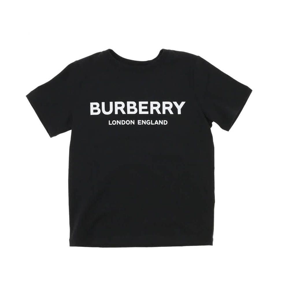 burberry童装, Burberry | Burberry 博柏利黑色棉男童T恤 8008881商品图片 独家减免邮费