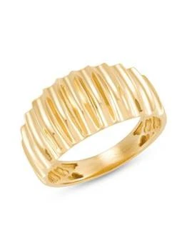 Saks Fifth Avenue | 14K Yellow Gold Wavy Dome Ring,商家Saks OFF 5TH,价格¥2069