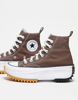 Converse | Converse Run Star Hike Hi trainers in brown,商家ASOS,价格¥753